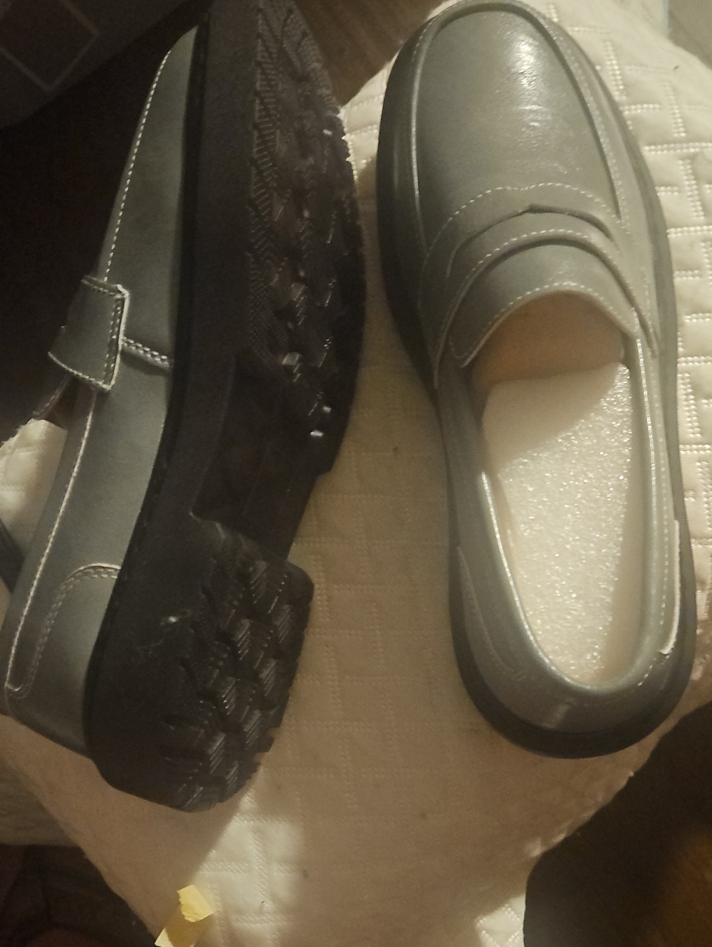 Women’s Slip-On Moccasins in Gray — Comfortable Everyday Loafers